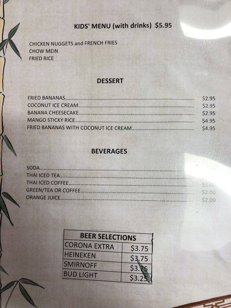 C66 Cuisine Fortune Korean & Thai Cuisine Menu - American Menu in Webb City, MO