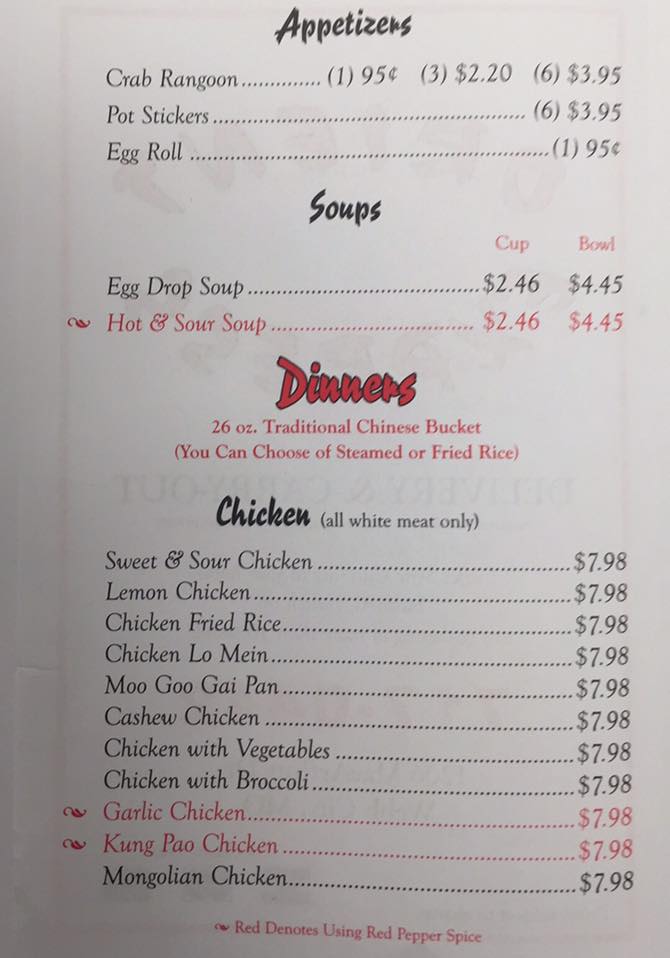 Orient Express Webb City Orient Express Menu - Fast Food Menu in Webb City, MO