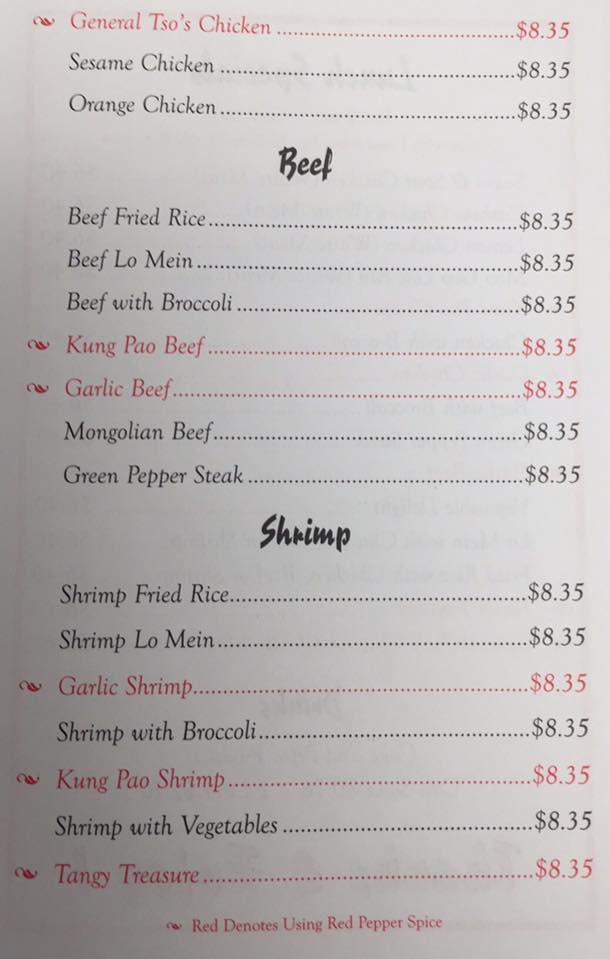 Orient Express Webb City Orient Express Menu - Fast Food Menu in Webb City, MO