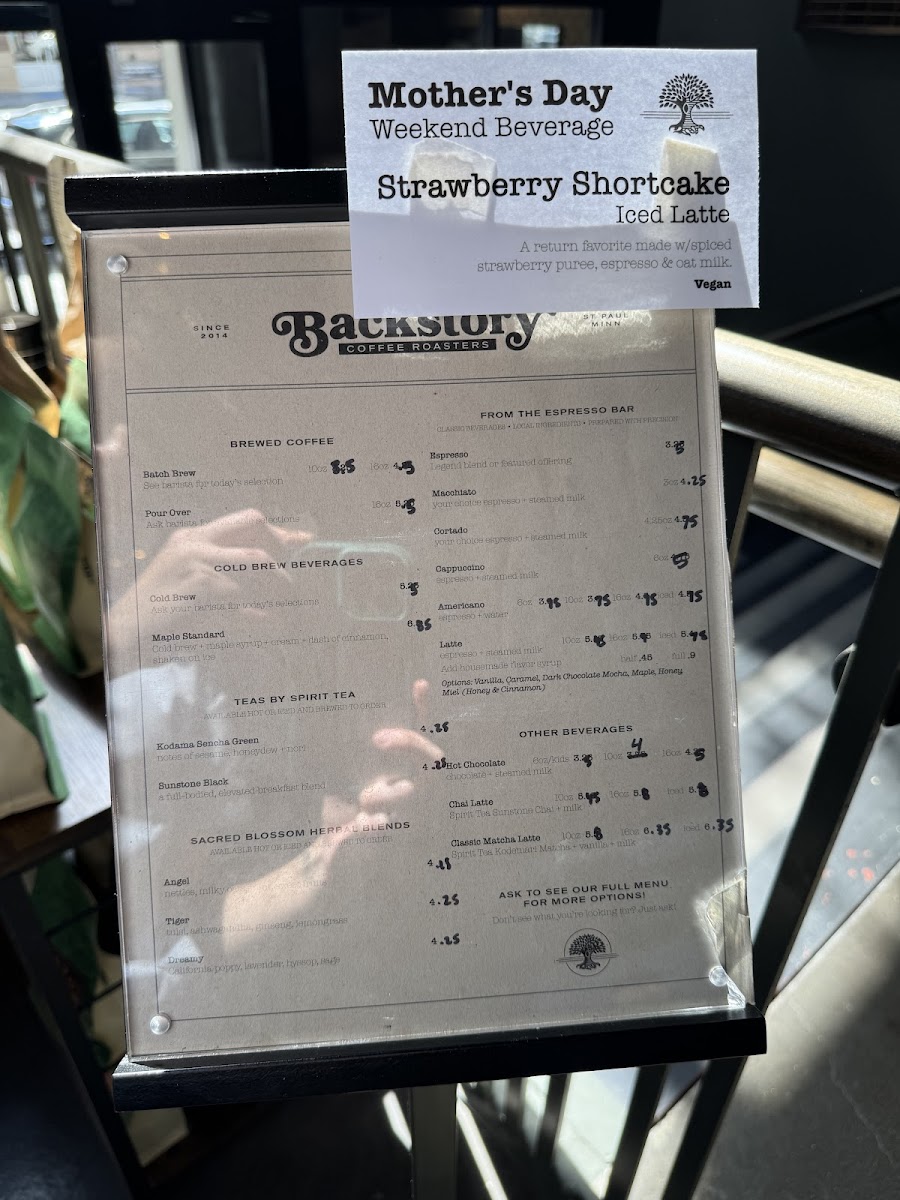 Backstory Coffee Roasters - North Loop Backstory Coffee Roasters - North Loop General Menu - Cafe Menu in Minneapolis, MN