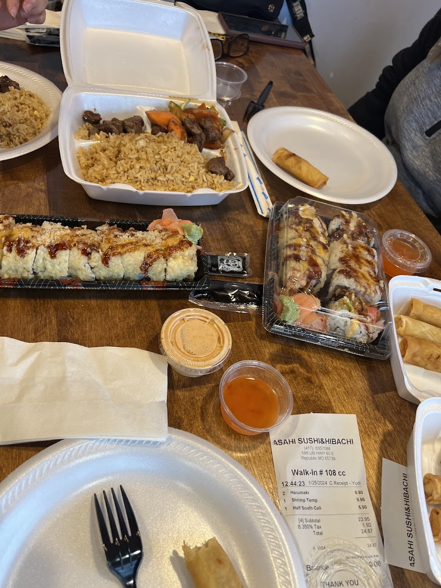 Asahi Hibachi & Sushi Food Photo - Asahi Hibachi & Sushi Japanese in Republic, MO